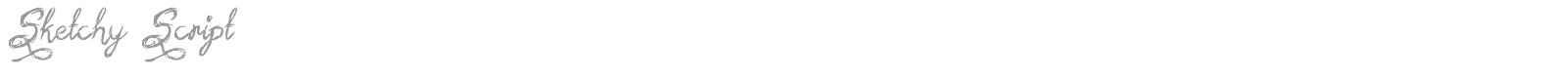 Sketchy Script font preview